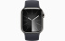 Apple Watch Series 9 // 45мм GPS+Cellular // Корпус из нержавеющей стали графитового цвета, монобраслет цвета "темная ночь"