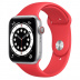 Apple Watch Series 6 // 44мм GPS + Cellular // Корпус из алюминия серебристого цвета, спортивный ремешок цвета (PRODUCT)RED