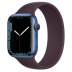 Apple Watch Series 7 // 45мм GPS // Корпус из алюминия синего цвета, монобраслет цвета «тёмная вишня»