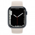Apple Watch Series 7 // 41мм GPS // Корпус из алюминия цвета «тёмная ночь», монобраслет цвета «сияющая звезда»