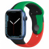 Apple Watch Series 7 // 45мм GPS // Корпус из алюминия синего цвета, спортивный ремешок  цвета «Black Unity»