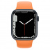 Apple Watch Series 7 // 45мм GPS // Корпус из алюминия цвета «тёмная ночь», спортивный ремешок цвета «весенняя мимоза»