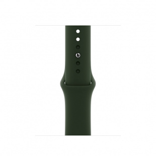 Apple Watch SE // 44мм GPS // Корпус из алюминия золотого цвета, спортивный ремешок цвета «Кипрский зелёный» (2020)