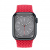 Apple Watch Series 8 // 45мм GPS // Корпус из алюминия цвета "темная ночь", плетёный монобраслет цвета (PRODUCT)RED