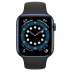 Apple Watch Series 6 // 44мм GPS + Cellular // Корпус из алюминия синего цвета, спортивный ремешок черного цвета