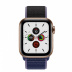 Apple Watch Series 5 // 40мм GPS + Cellular // Корпус из нержавеющей стали золотого цвета, спортивный браслет тёмно-синего цвета