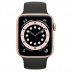Apple Watch Series 6 // 40мм GPS // Корпус из алюминия золотого цвета, монобраслет черного цвета