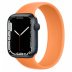 Apple Watch Series 7 // 45мм GPS // Корпус из алюминия цвета «тёмная ночь», монобраслет цвета «весенняя мимоза»