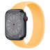 Apple Watch Series 8 // 45мм GPS + Cellular // Корпус из алюминия цвета "темная ночь", монобраслет цвета "солнечное сияние"
