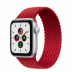 Apple Watch SE // 40мм GPS // Корпус из алюминия серебристого цвета, плетёный монобраслет цвета PRODUCT(RED) (2020)