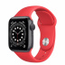 Apple Watch Series 6 // 40мм GPS // Корпус из алюминия цвета «серый космос», спортивный ремешок цвета (PRODUCT)RED