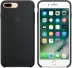 Силиконовый чехол для iPhone 7+ (Plus)/8+ (Plus), чёрный цвет, оригинальный Apple