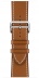 Apple Watch Series 2 Hermès 42мм Корпус из нержавеющей стали, ремешок Simple Tour из кожи Barenia цвета Fauve с раскладывающейся застёжкой