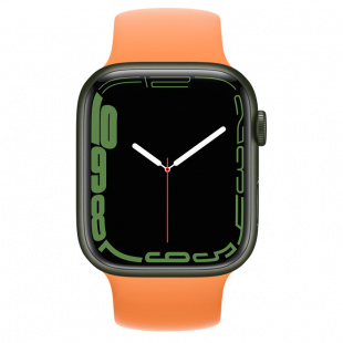 Apple Watch Series 7 // 41мм GPS // Корпус из алюминия зеленого цвета, монобраслет цвета «весенняя мимоза»