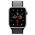 Apple Watch Series 5 // 44мм GPS + Cellular // Корпус из алюминия серебристого цвета, спортивный браслет цвета «тёмный графит»