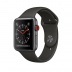Apple Watch Series 3 // 38мм GPS + Cellular // Корпус из алюминия цвета «серый космос», спортивный ремешок серого цвета (MR2W2)
