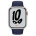Apple Watch Series 7 // 41мм GPS + Cellular // Корпус из алюминия цвета «сияющая звезда», спортивный ремешок Nike цвета «ночной ультрамарин/мистический ультрамарин»