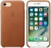 Кожаный чехол для iPhone 7/8, золотисто-коричневый цвет, оригинальный Apple, оригинальный Apple