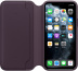 Кожаный чехол Folio для iPhone 11 Pro Max, цвет «спелый баклажан», оригинальный Apple