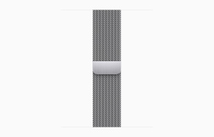 Apple Watch Series 9 // 45мм GPS+Cellular // Корпус из нержавеющей стали графитового цвета, миланский сетчатый браслет серебристого цвета