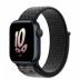 Apple Watch Series 8 // 41мм GPS // Корпус из алюминия цвета "темная ночь", спортивный браслет Nike цвета "черный/снежная вершина"
