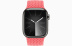 Apple Watch Series 9 // 45мм GPS+Cellular // Корпус из нержавеющей стали графитового цвета, плетёный монобраслет цвета "розовая гуава"
