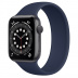 Apple Watch Series 6 // 40мм GPS // Корпус из алюминия цвета "серый космос", монобраслет цвета «Тёмный ультрамарин»