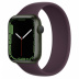 Apple Watch Series 7 // 45мм GPS // Корпус из алюминия зеленого цвета, монобраслет цвета «тёмная вишня»