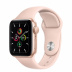 Apple Watch SE // 40мм GPS // Корпус из алюминия золотого цвета, спортивный ремешок цвета «Розовый песок» (2020)