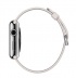 Apple Watch 42 мм, нержавеющая сталь, ремешок из плетёного нейлона жемчужного цвета