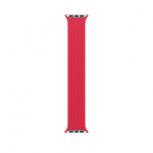 Apple Watch Series 8 // 45мм GPS // Корпус из алюминия серебристого цвета, плетёный монобраслет цвета (PRODUCT)RED