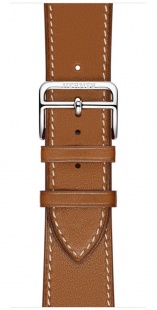 Apple Watch Series 2 Hermès 42мм Корпус из нержавеющей стали, ремешок Simple Tour из кожи Barenia цвета Fauve
