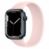 Apple Watch Series 7 // 45мм GPS // Корпус из алюминия цвета «тёмная ночь», монобраслет цвета «розовый мел»