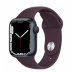 Apple Watch Series 7 // 41мм GPS // Корпус из алюминия цвета «тёмная ночь», спортивный ремешок цвета «тёмная вишня»