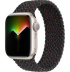Apple Watch Series 9 // 41мм GPS // Корпус из алюминия цвета "сияющая звезда", плетёный монобраслет цвета Black Unity