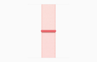 Apple Watch Series 9 // 41мм GPS // Корпус из алюминия серебристого цвета, спортивный браслет светло-розового цвета