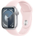 Apple Watch Series 9 // 41мм GPS // Корпус из алюминия серебристого цвета, спортивный ремешок светло-розового цвета