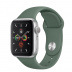 Apple Watch Series 5 // 44мм GPS + Cellular // Корпус из алюминия серебристого цвета, спортивный ремешок цвета «сосновый лес»