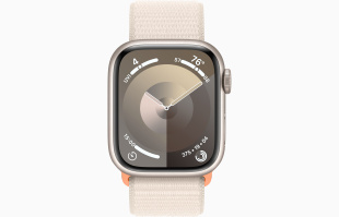 Apple Watch Series 9 // 41мм GPS // Корпус из алюминия цвета "сияющая звезда", спортивный браслет цвета "сияющая звезда"