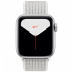 Apple Watch Series 5 // 44мм GPS + Cellular // Корпус из алюминия серебристого цвета, спортивный браслет Nike цвета «снежная вершина»