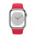 Apple Watch Series 8 // 41мм GPS + Cellular // Корпус из алюминия серебристого цвета, спортивный ремешок цвета (PRODUCT)RED