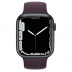 Apple Watch Series 7 // 41мм GPS // Корпус из алюминия цвета «тёмная ночь», монобраслет цвета «тёмная вишня»