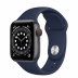 Apple Watch Series 6 // 40мм GPS + Cellular // Корпус из алюминия цвета "серый космос", спортивный ремешок цвета «Тёмный ультрамарин»