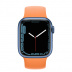 Apple Watch Series 7 // 45мм GPS // Корпус из алюминия синего цвета, монобраслет цвета «весенняя мимоза»