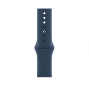 Apple Watch Series 7 // 45мм GPS // Корпус из алюминия цвета «тёмная ночь», спортивный ремешок цвета «синий омут»
