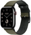 Apple Watch Series 9 Hermès // 45мм GPS+Cellular // Корпус из нержавеющей стали цвета "черный космос", ремешок Toile H Single Tour цвета Vert/Noir