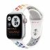 Apple Watch SE // 40мм GPS + Cellular // Корпус из алюминия серебристого цвета, спортивный ремешок Nike радужного цвета (2020)