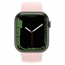 Apple Watch Series 7 // 41мм GPS // Корпус из алюминия зеленого цвета, монобраслет цвета «розовый мел»
