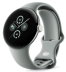 Google Pixel Watch 2, Wi-Fi, серебристый корпус, спортивный ремешок серого цвета (Hazel)