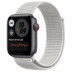 Apple Watch SE // 44мм GPS + Cellular // Корпус из алюминия цвета «серый космос», спортивный браслет Nike цвета «Снежная вершина» (2020)